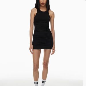TNA Black Halter Bodycon Mini Dress